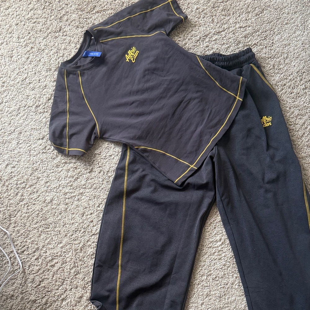 Black and Yellow Athletic Set